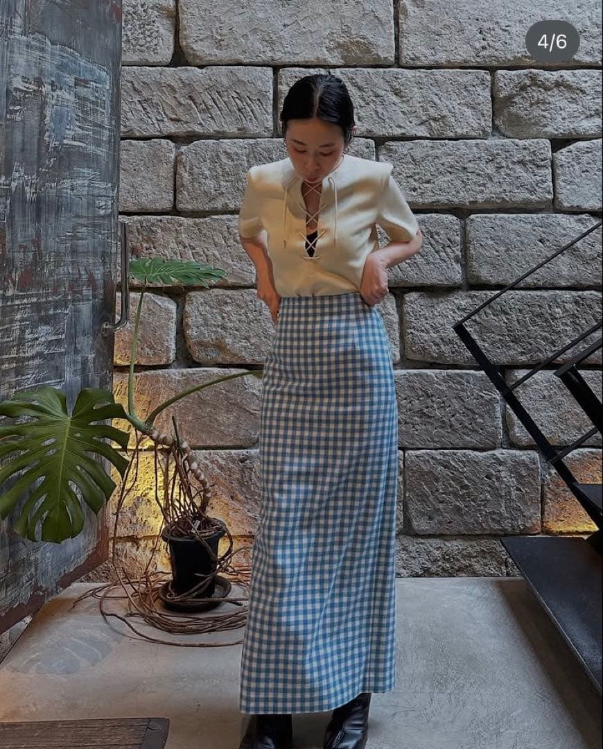 【美品】AURALEE AIRY SMOOTH CASHMERE SKIRT