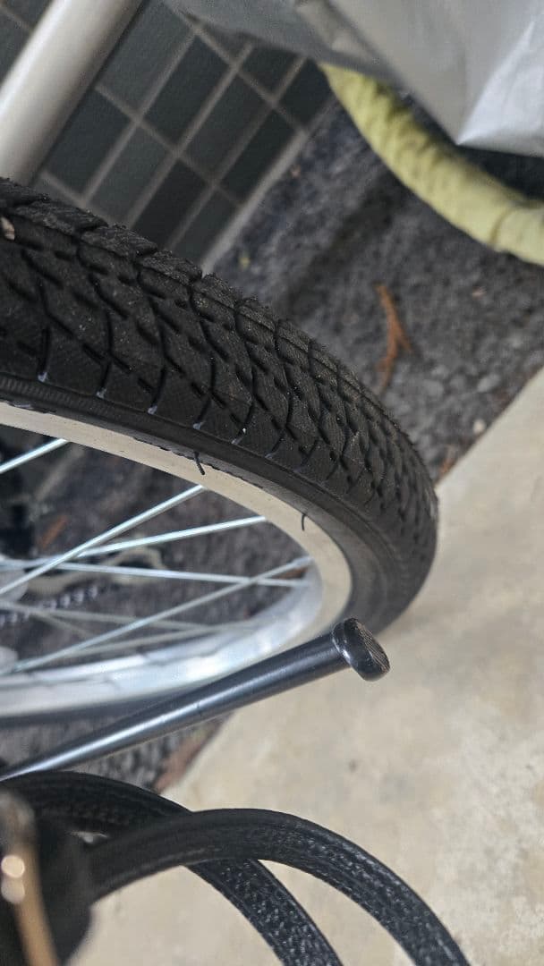 折りたたみ自転車 黒 茶色サドル
