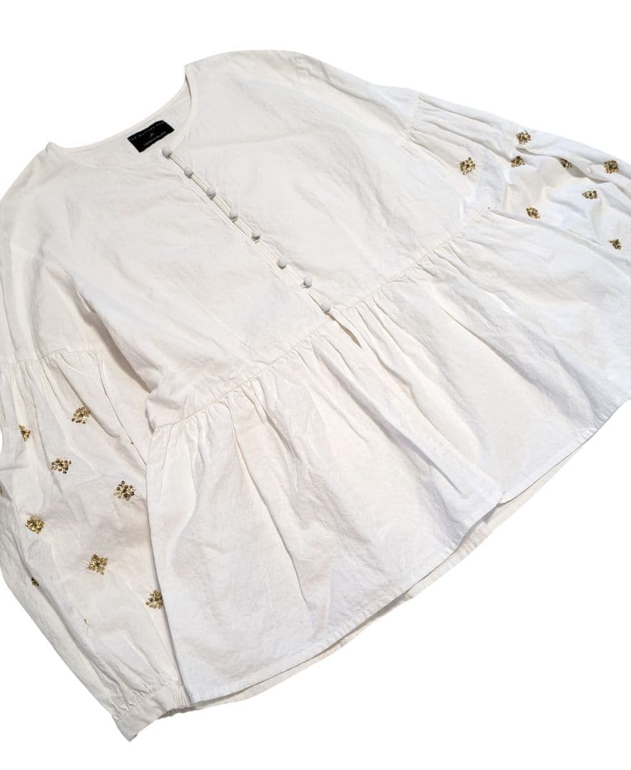 ヌキテパ TOMORROWLAND別注 スリーブビジューブラウス23SS 完売品