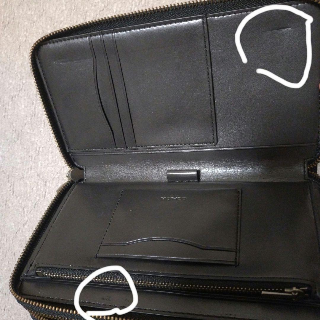 COACH 長財布 ラウンドファスナー長財布 シグネチャー柄 ブラック