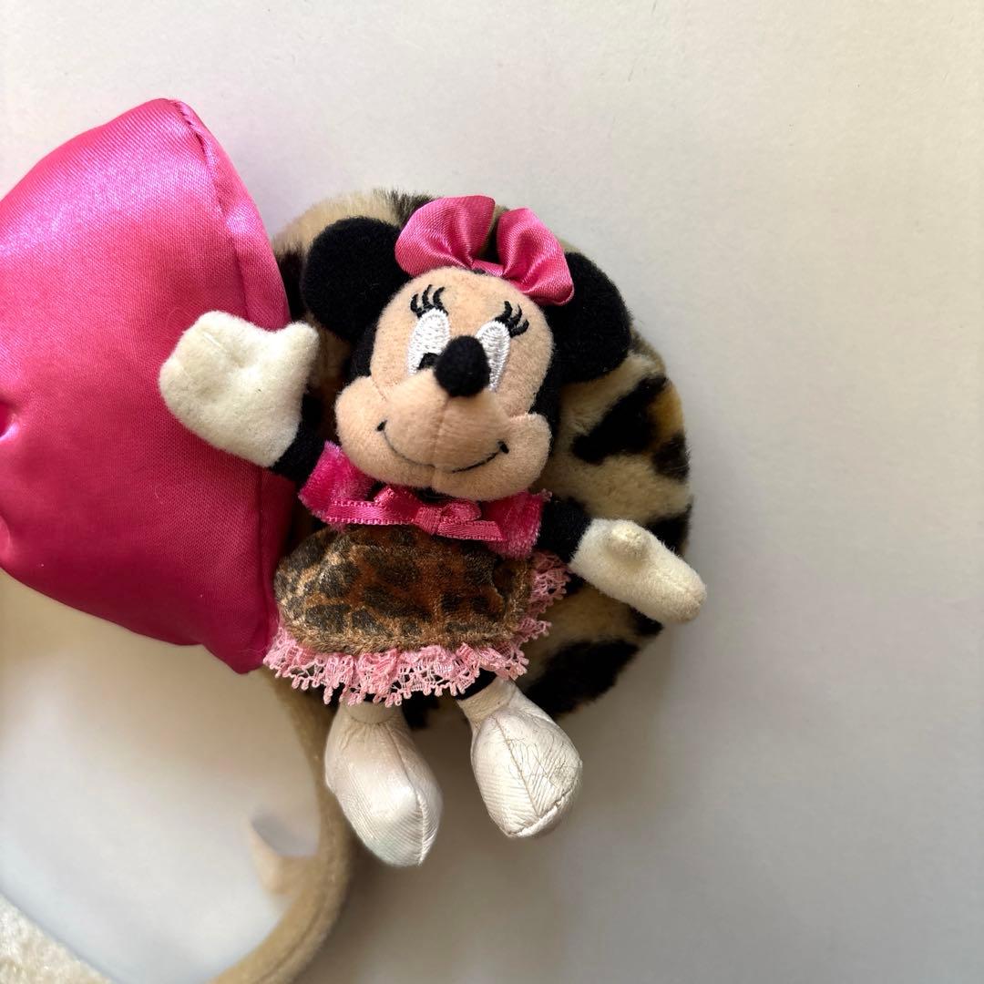 ミニーちゃん カチューシャ ヒョウ柄 ディズニー