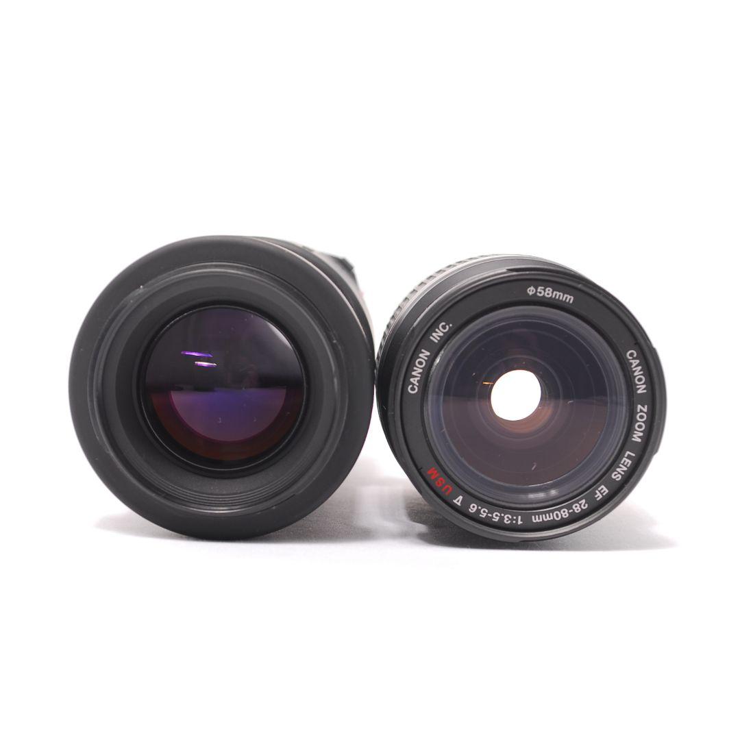 ❤即購入1000円OFF❤ Canon Kiss F 望遠 ダブルレンズ 超軽量