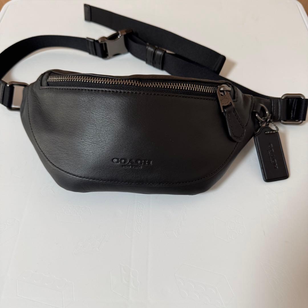 COACH レザー スリングバッグ / ベルトバッグ ブラック ユニセックス