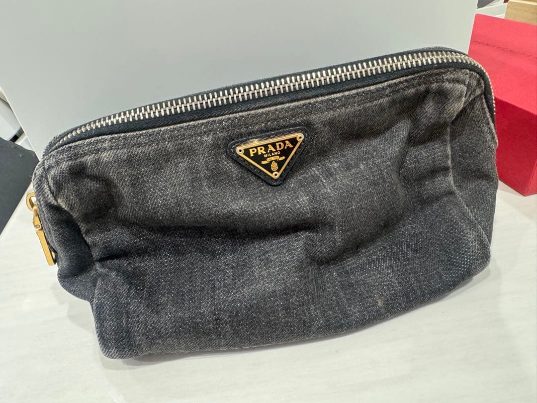 プラダ　デニムポーチ　PRADA 正規品