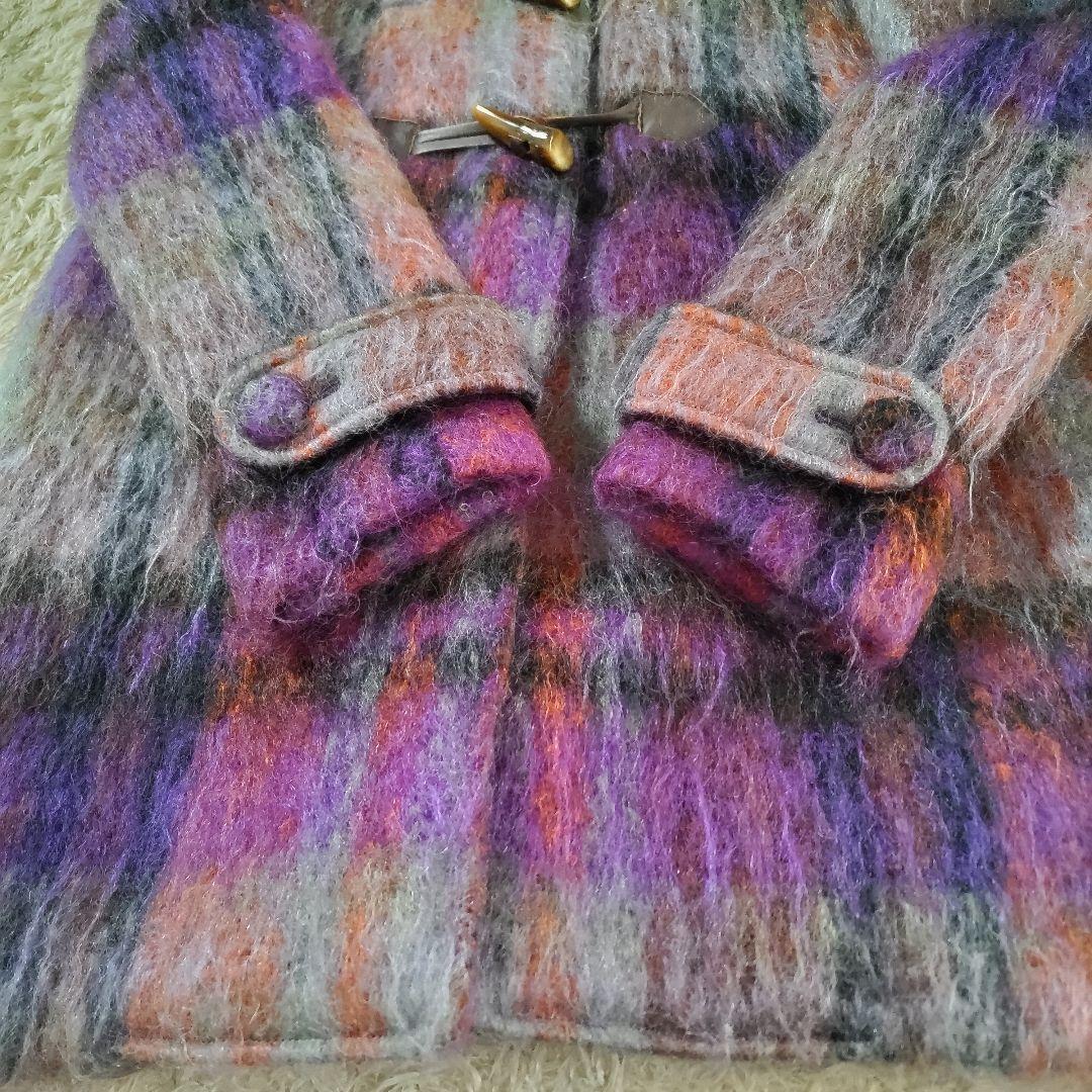 Gabriel ガブリエル モヘアウールダッフルコート 紫系 サイズ38