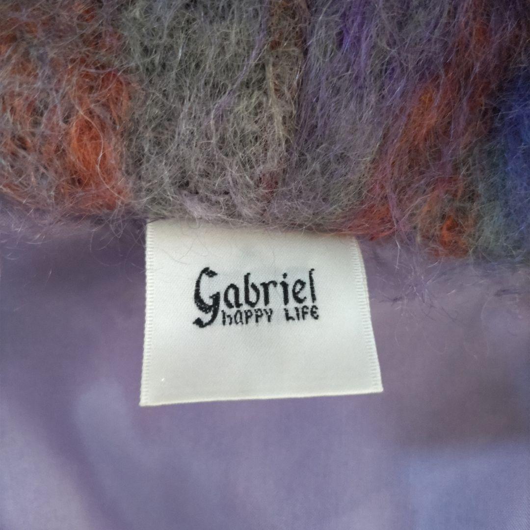 Gabriel ガブリエル モヘアウールダッフルコート 紫系 サイズ38