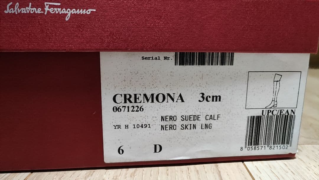 フェラガモ　ニーハイブーツ　23cm 6D