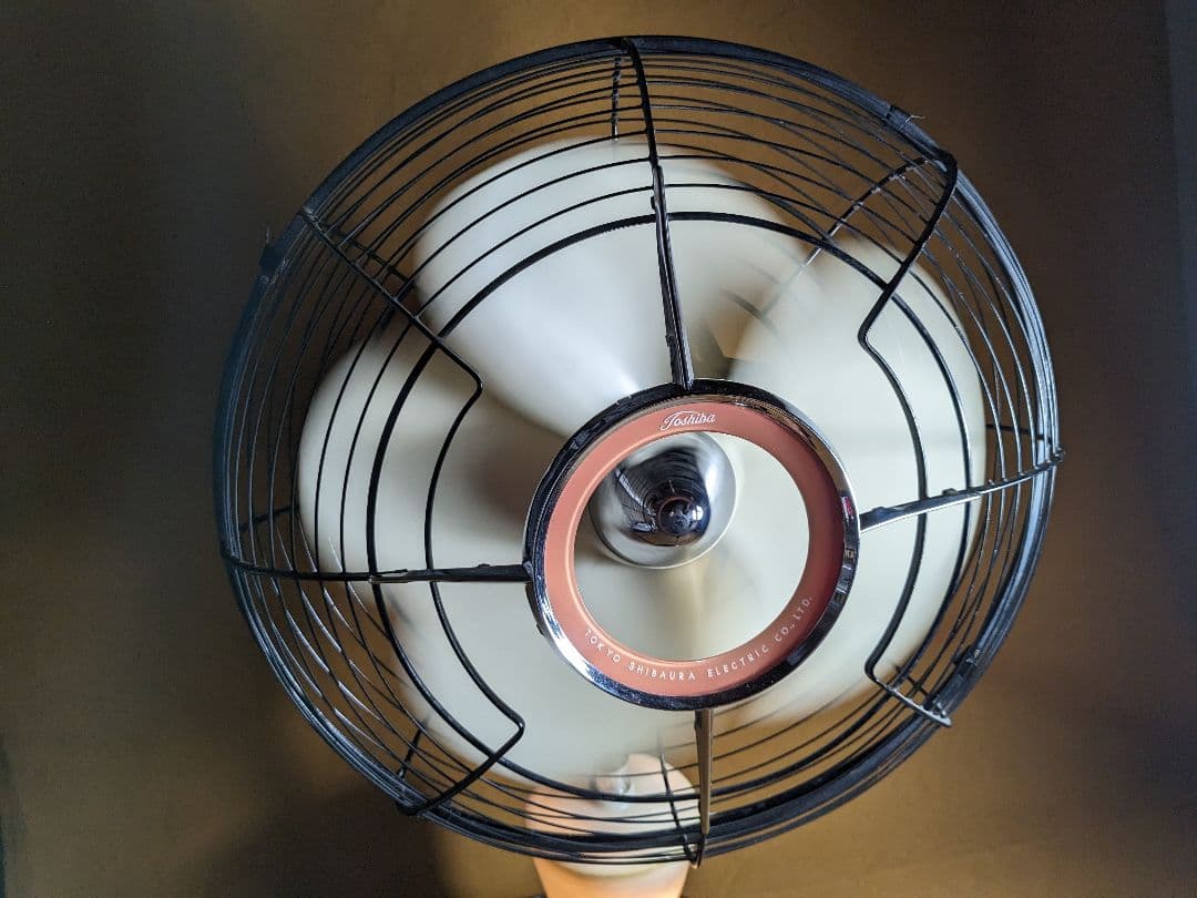 扇風機 昭和レトロ 東芝 Toshiba 夕顔 LP形 4枚羽根 東芝