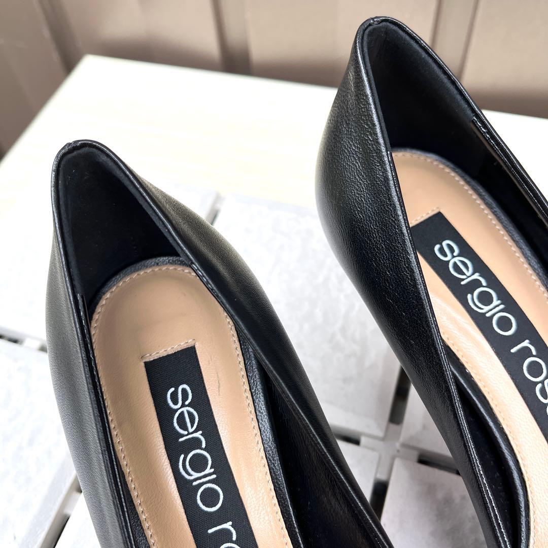 新品 36 Sergio rossi sr1 パンプス 黒　 A78952　23