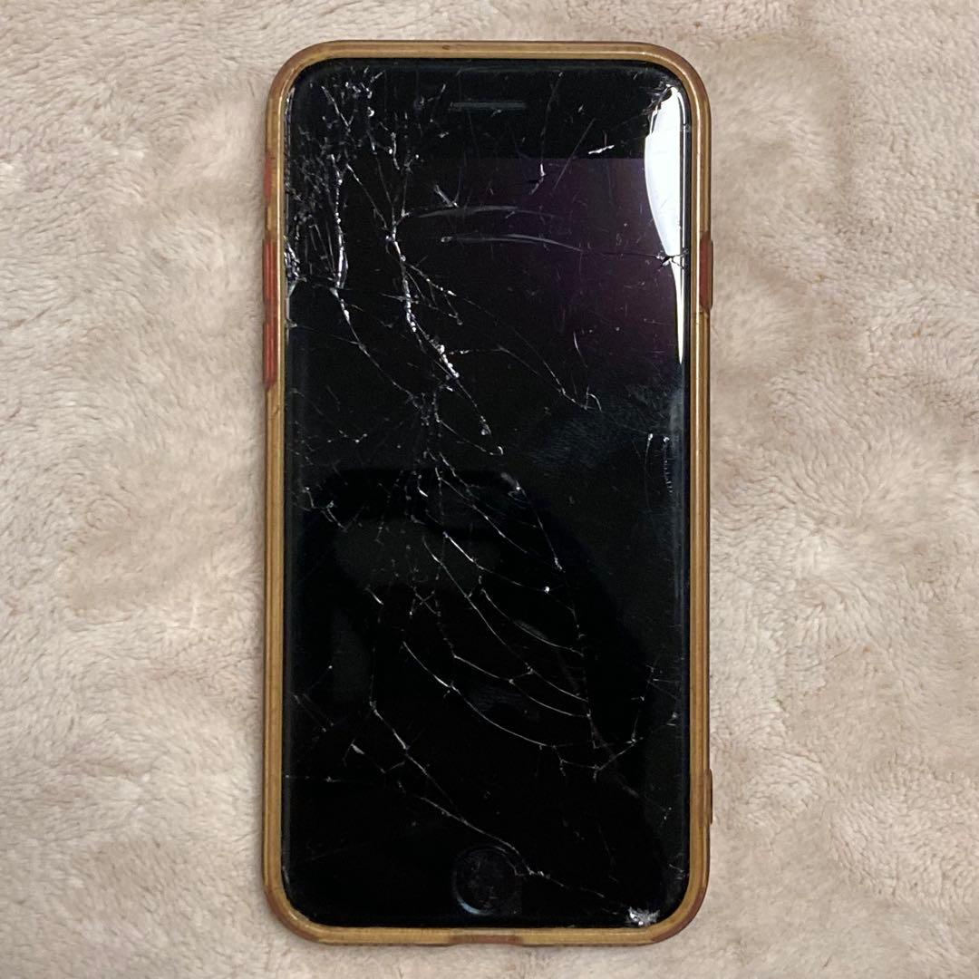 iPhone SE2 画面割れ　SIMロック無し　64GB 最大容量83%