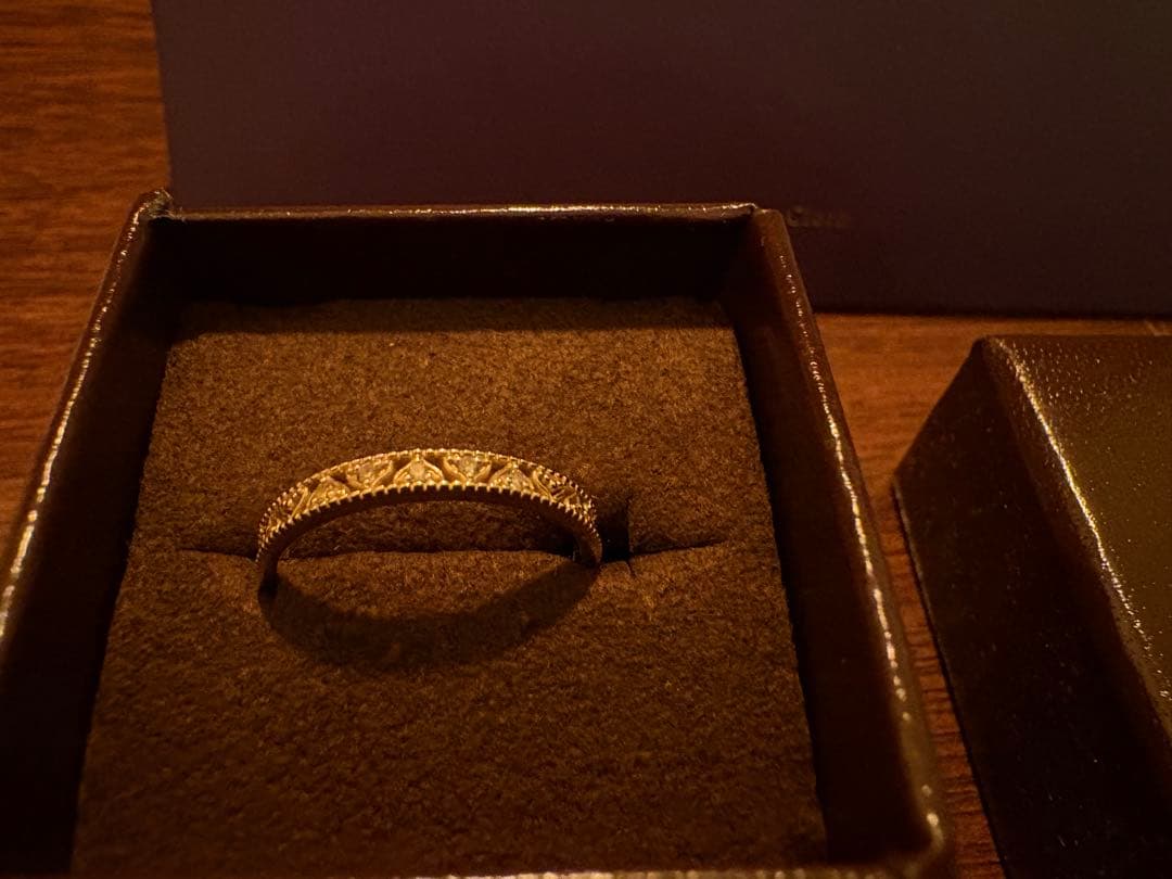 agete ゴールドリング 箱付き