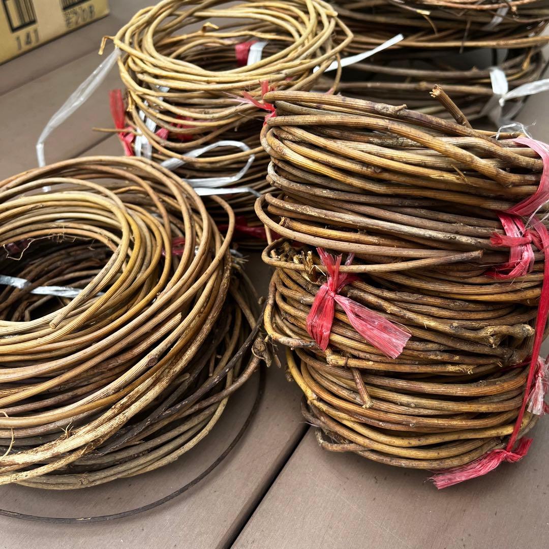 バゴバゴ 西洋あけび 素材 ツル 蔓 ハンドメイド 天然素材　カゴバッグ リース