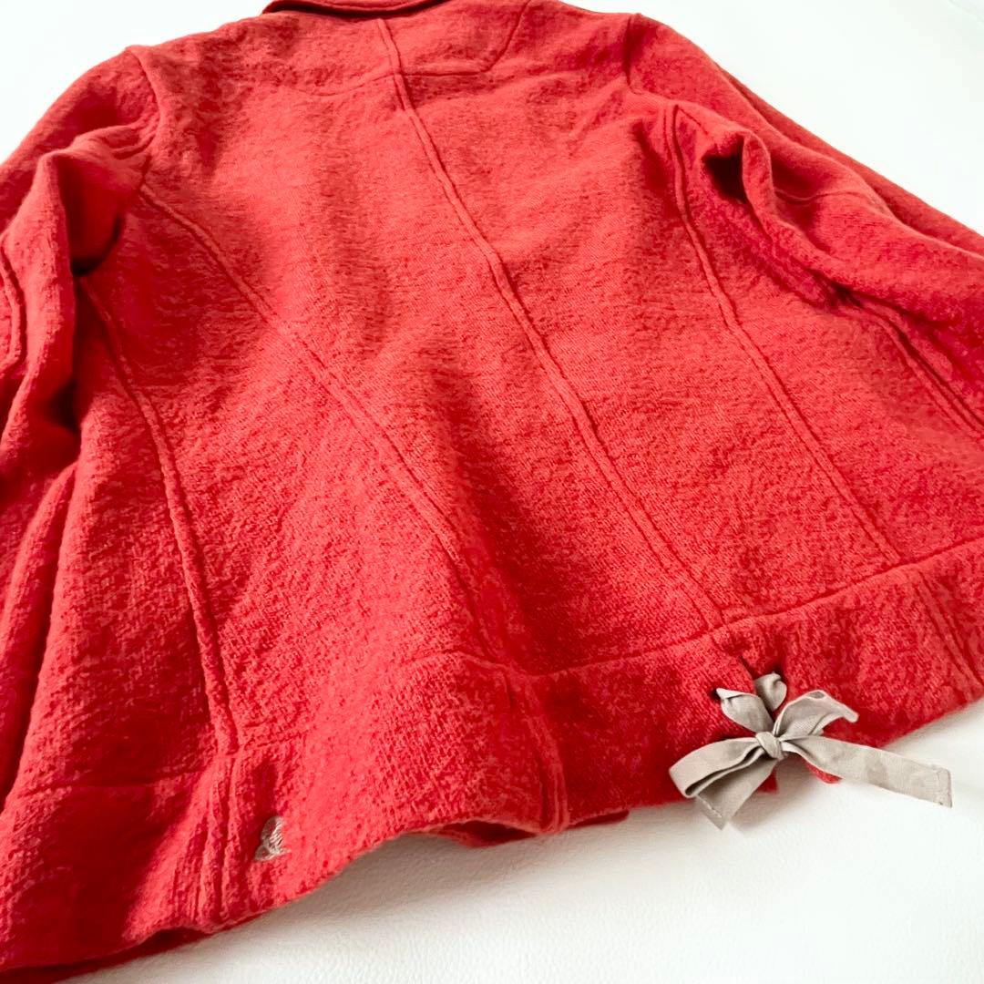 ＊45rpm ウールカーディガンジャケット　レッド＊