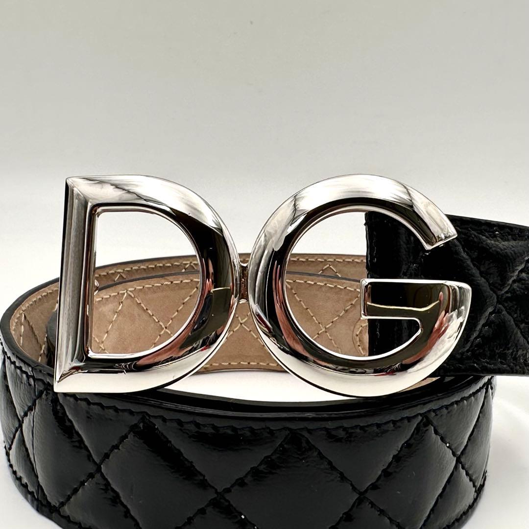 付属品完備✨ドルチェ＆ガッパーナ D&G ロゴ キルティング ベルト ドルガバ
