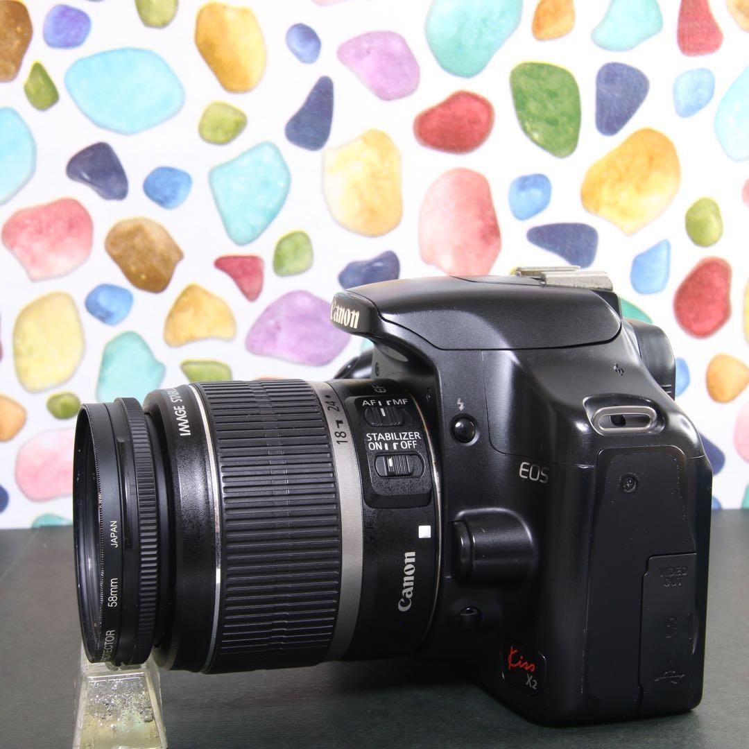 ♥︎◇Canon KISS X2 ◇大人気一眼レフ ◇手振れ補正付きレンズキット