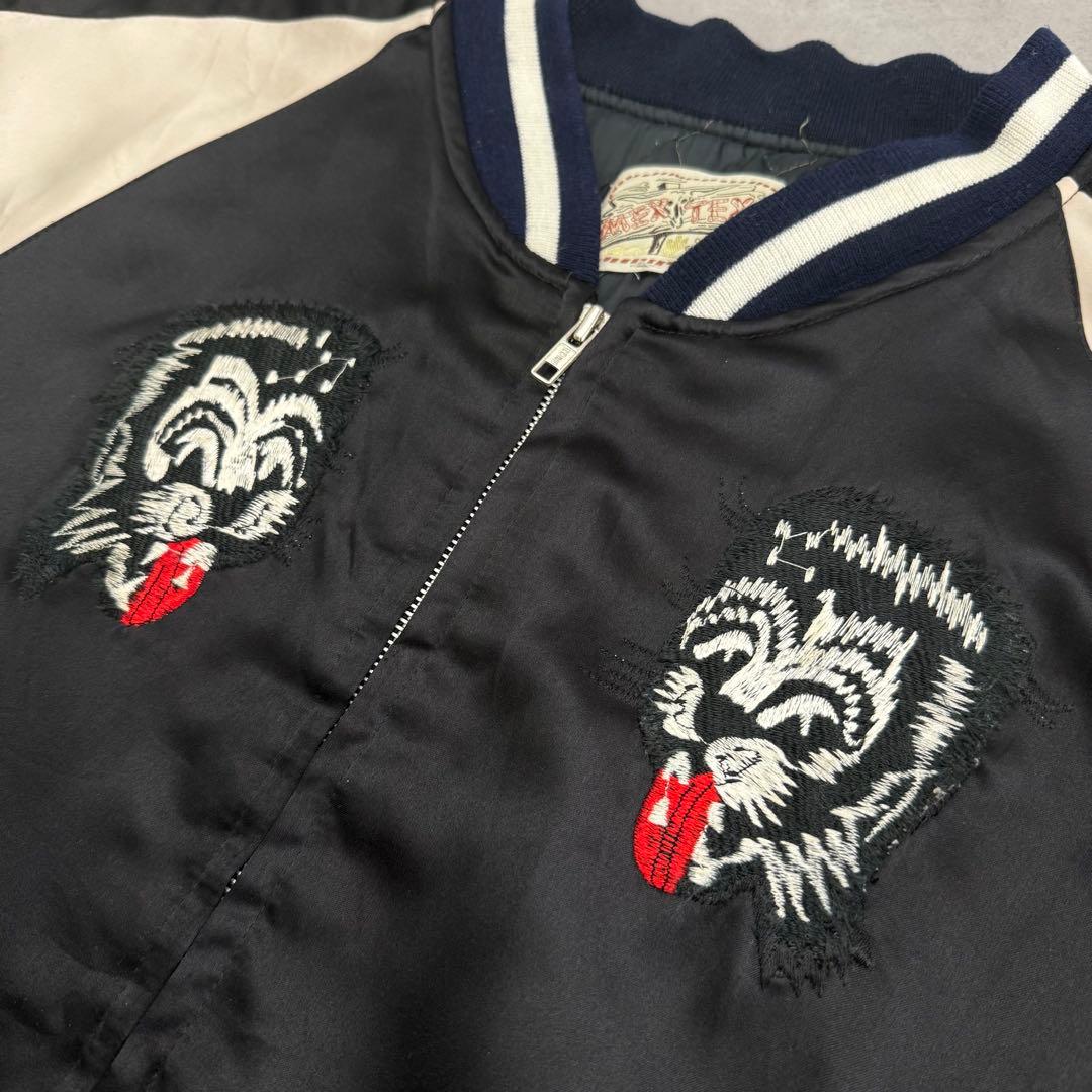 希少80s MEX TEX Stray Cats ストレイキャツ スカジャン L