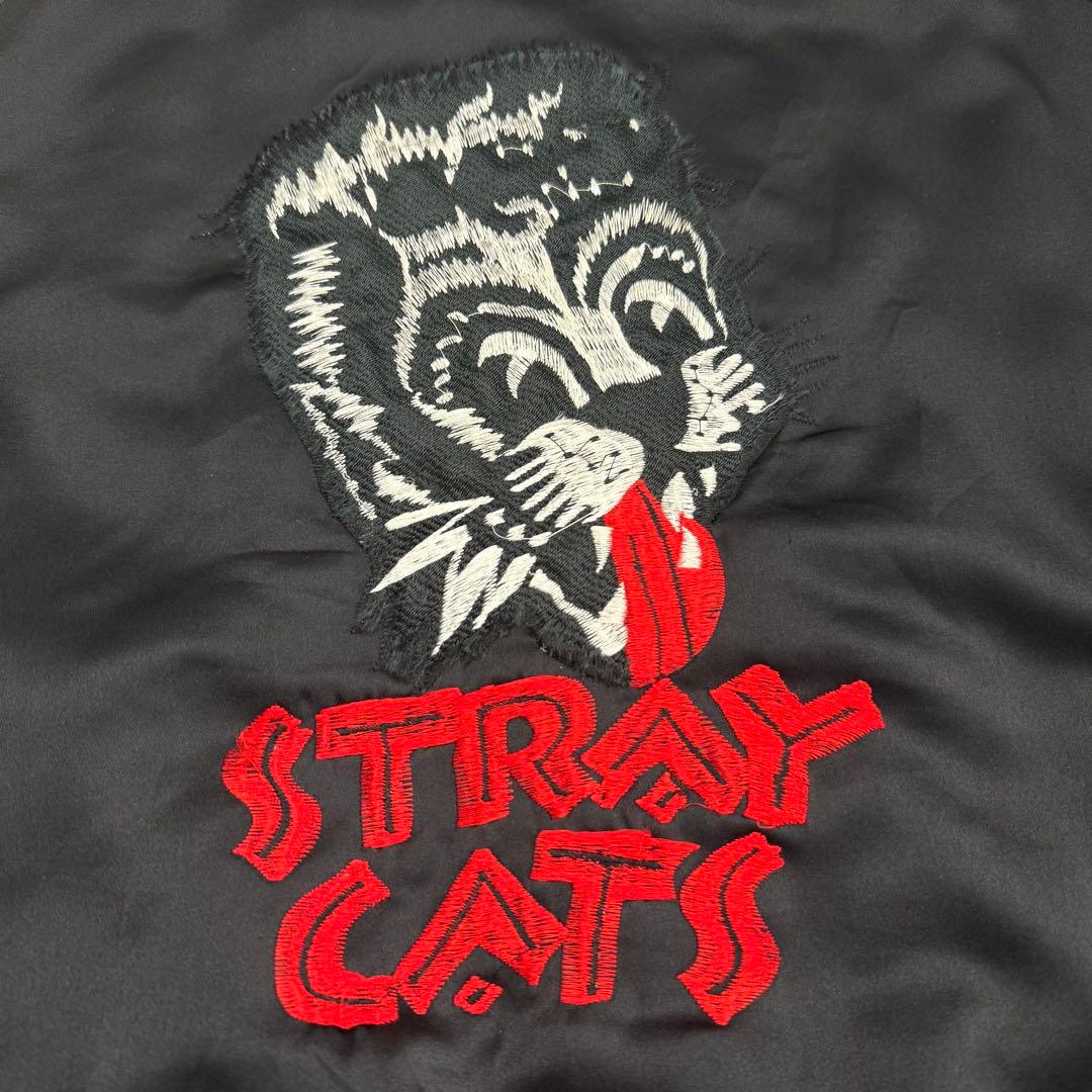 希少80s MEX TEX Stray Cats ストレイキャツ スカジャン L