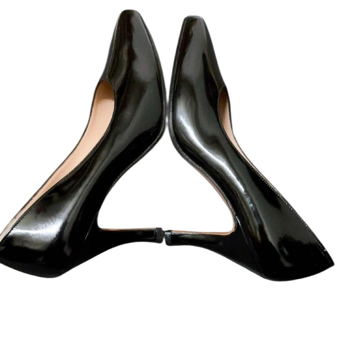 未使用 フェラガモ ブラック22.5㎝ エナメル