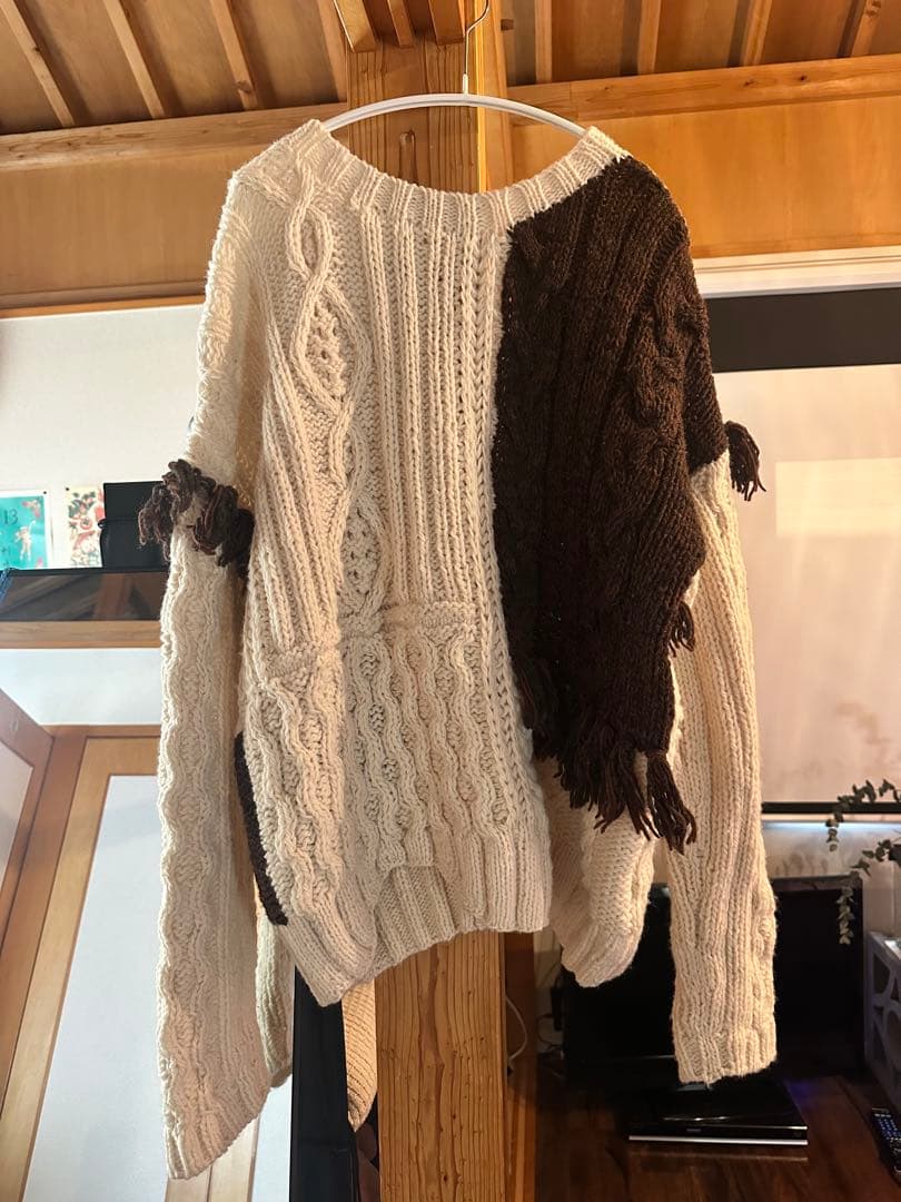 todayful パッチワークハンドニット