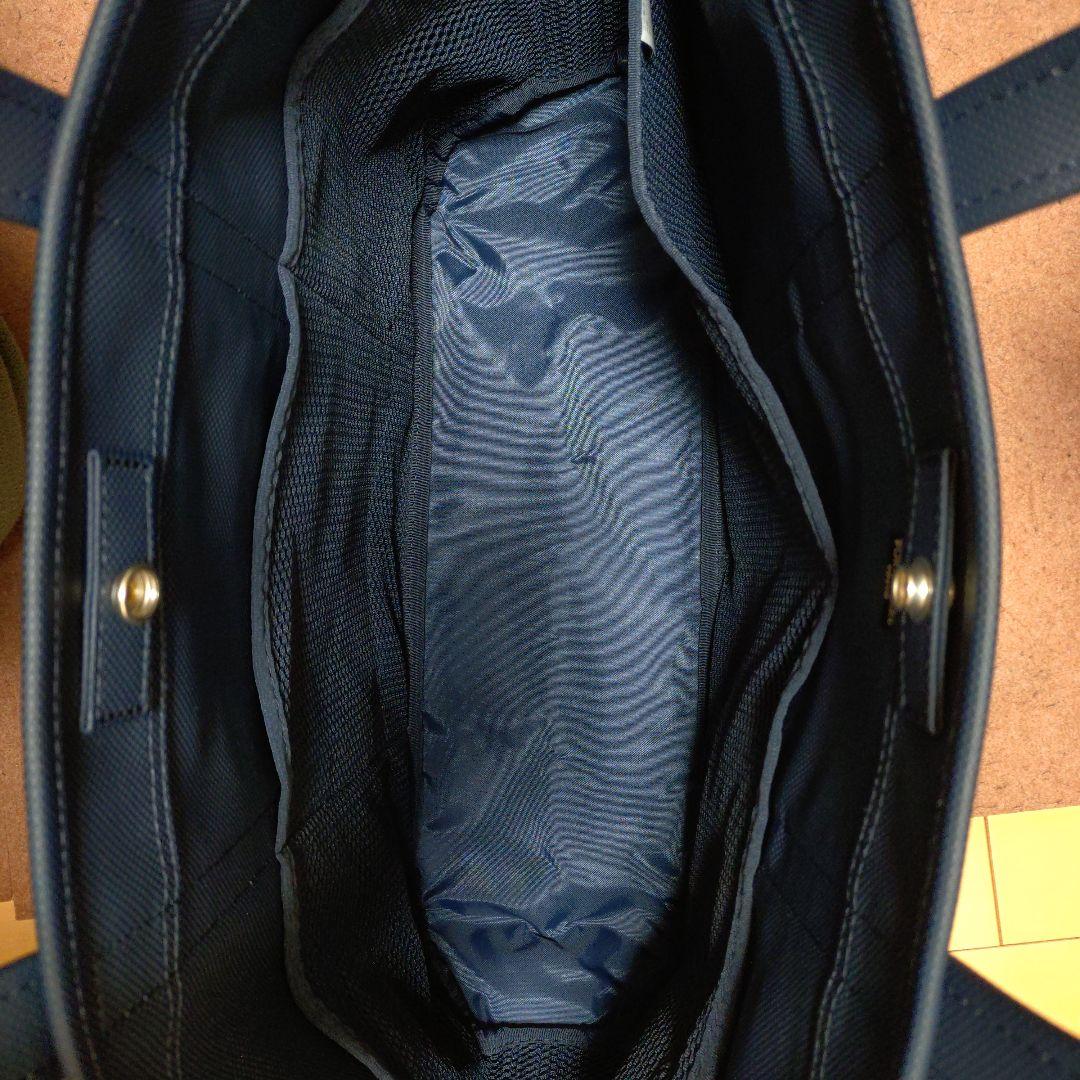 PORTER キャンバス トートバッグ グレー/ネイビー