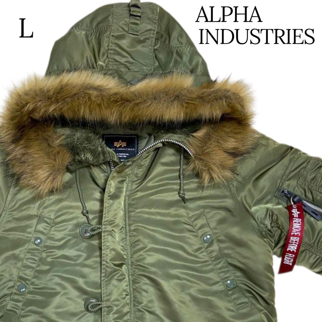 ✨ALPHA INDUSTRIES N3B モッズコート カーキ Lサイズ