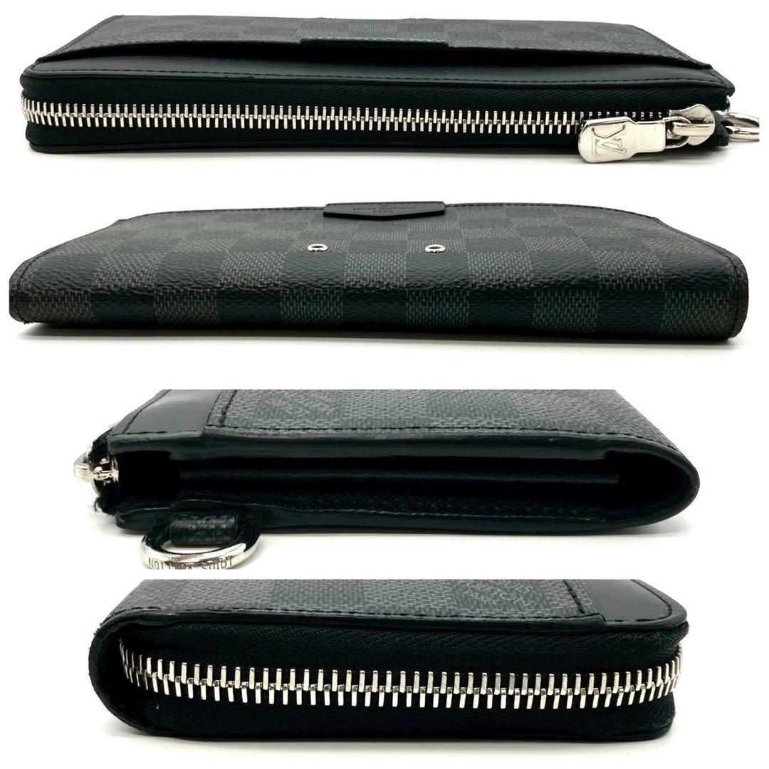 正規品 ルイヴィトン 長財布 ジッピードラゴンヌ ダミエ グラフィット