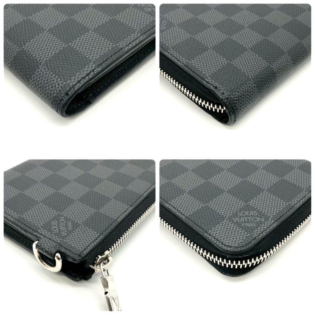 正規品 ルイヴィトン 長財布 ジッピードラゴンヌ ダミエ グラフィット