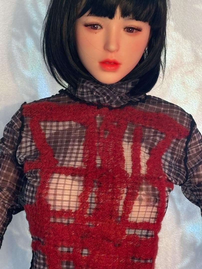 Jean-PaulGAULTIERFEMMEパワーネットフェイスプリント赤刺繍