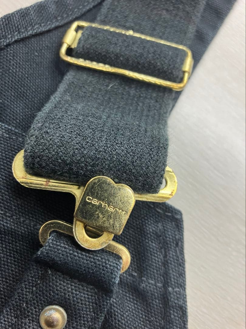 carhartt BLACKオーバーオール　ダブルニー仕様　W38Ｌ30