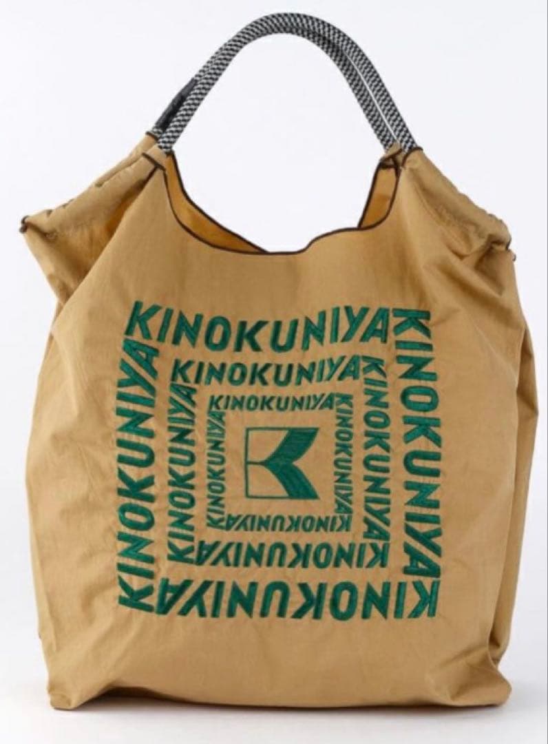 ボールアンドチェーン　　　KINOKUNIYA エコバッグ ベージュ