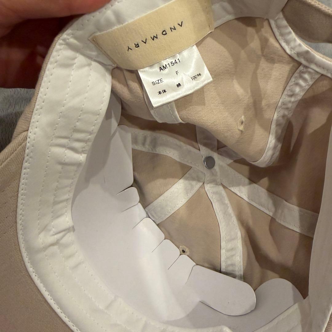 帽子 Mary logo cap andmary