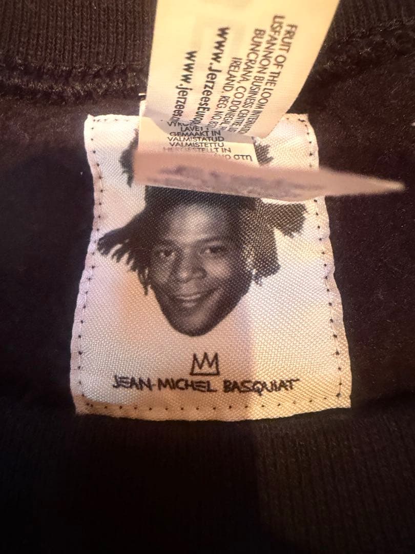 ワコマリア　バスキア　スウェット　ブラック　Lサイズ