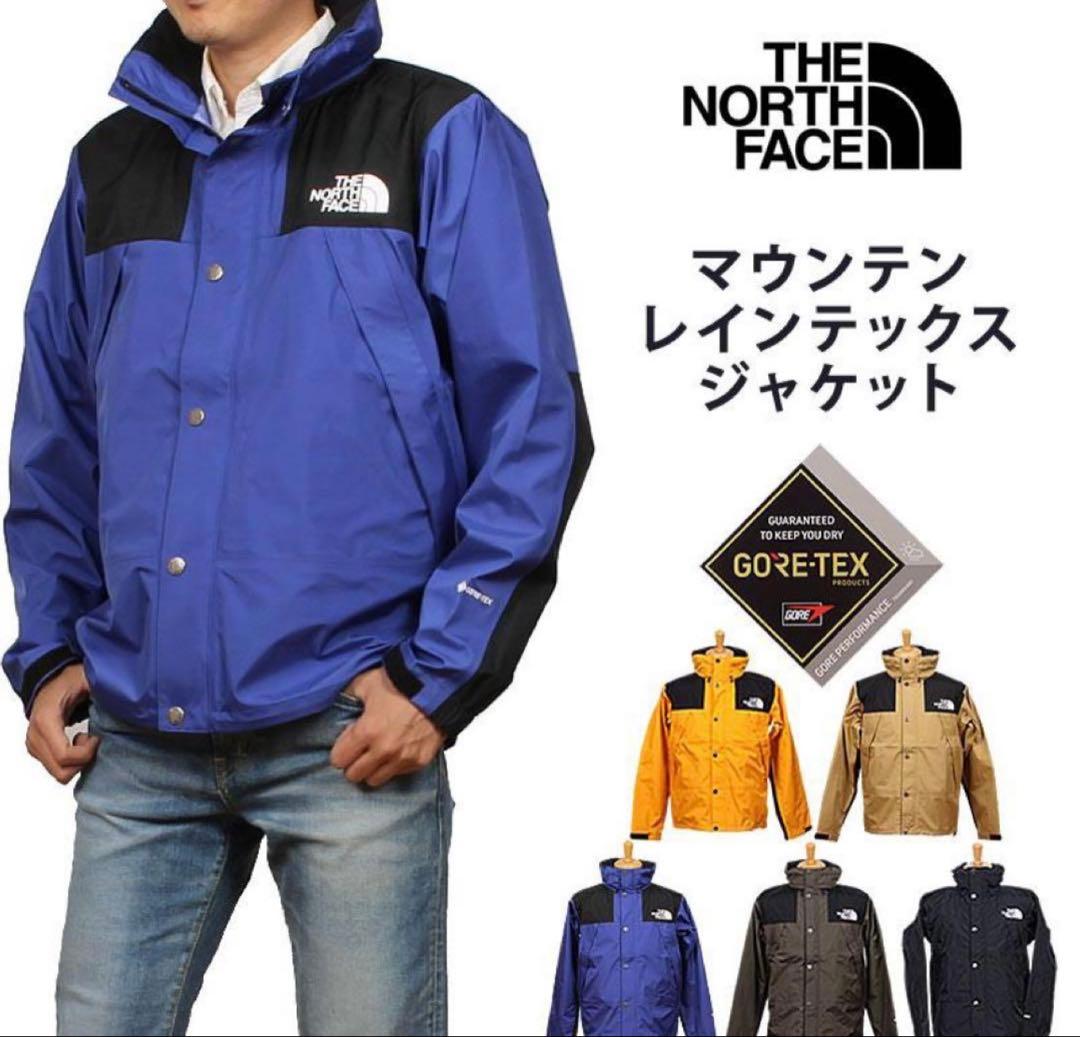 【着用1回】美品　ザノースフェイス　レインテックス　ゴアジャケット　L 青