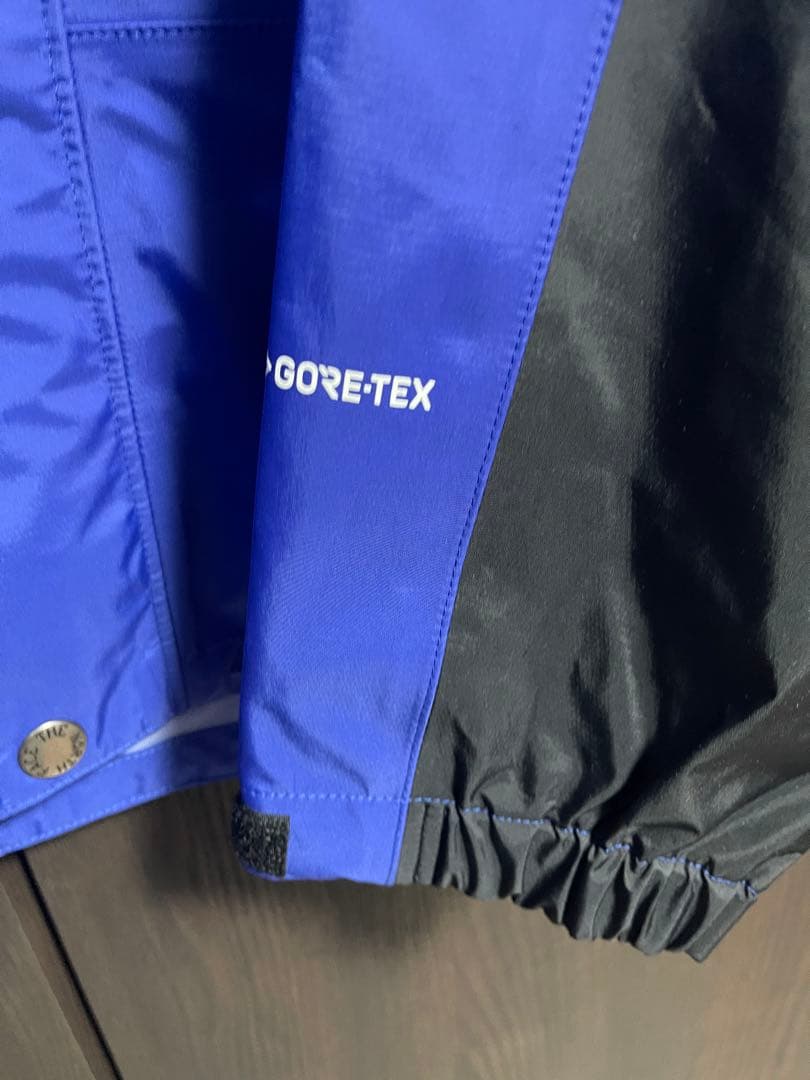 【着用1回】美品　ザノースフェイス　レインテックス　ゴアジャケット　L 青