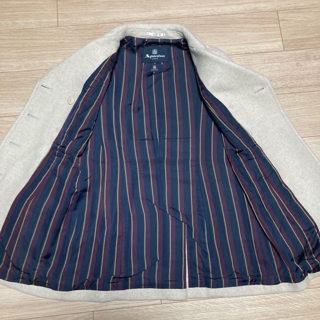 専用アクアスキュータム×コロンボ　最高級 カシミヤ100% チェスター ダブル