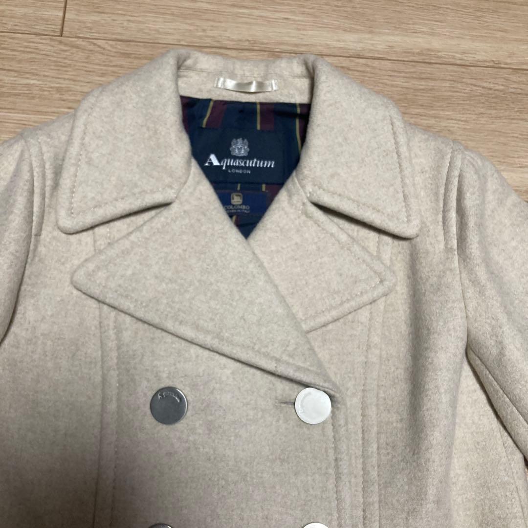 専用アクアスキュータム×コロンボ　最高級 カシミヤ100% チェスター ダブル