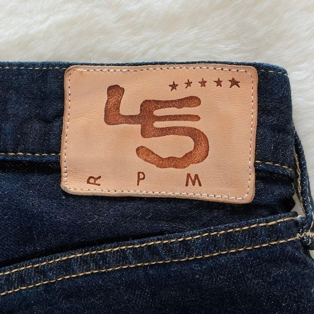 美品【45R】再び6.5空比古比女 デニムパンツ セルビッジ ボタンフライ 30