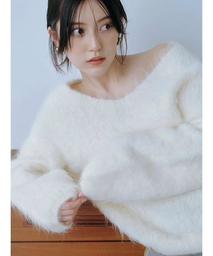 SNIDEL 【HIGH QUALITY】スリアルパカVネックプルオーバー