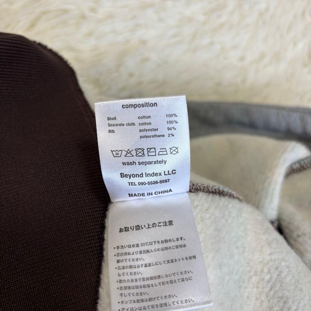 トップス AFB DOUBLE LAYERD ZIP UP HOODIE