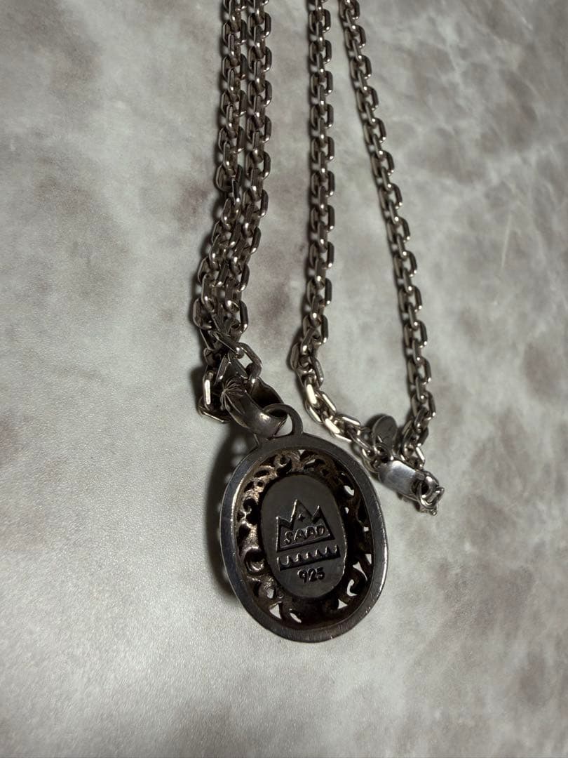 SAAD ネックレス シルバー 925 ブラック