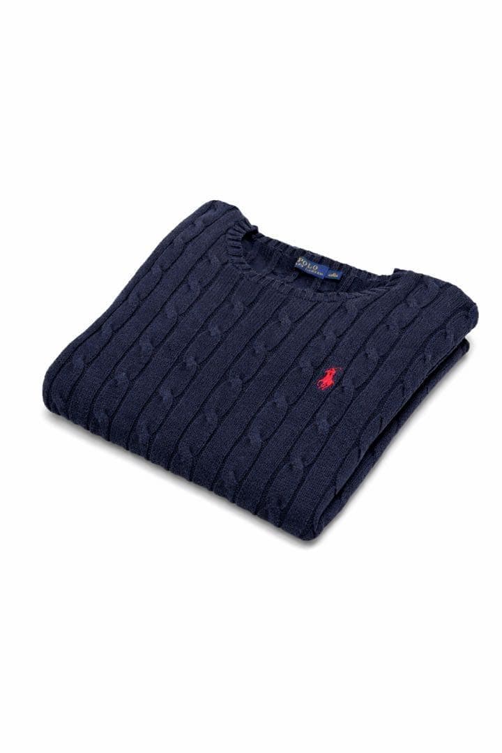 【極美品】POLO RALPH LAUREN ケーブルセーター ポニー刺繍