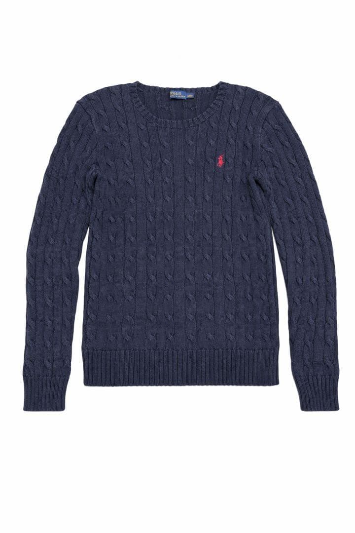 【極美品】POLO RALPH LAUREN ケーブルセーター ポニー刺繍