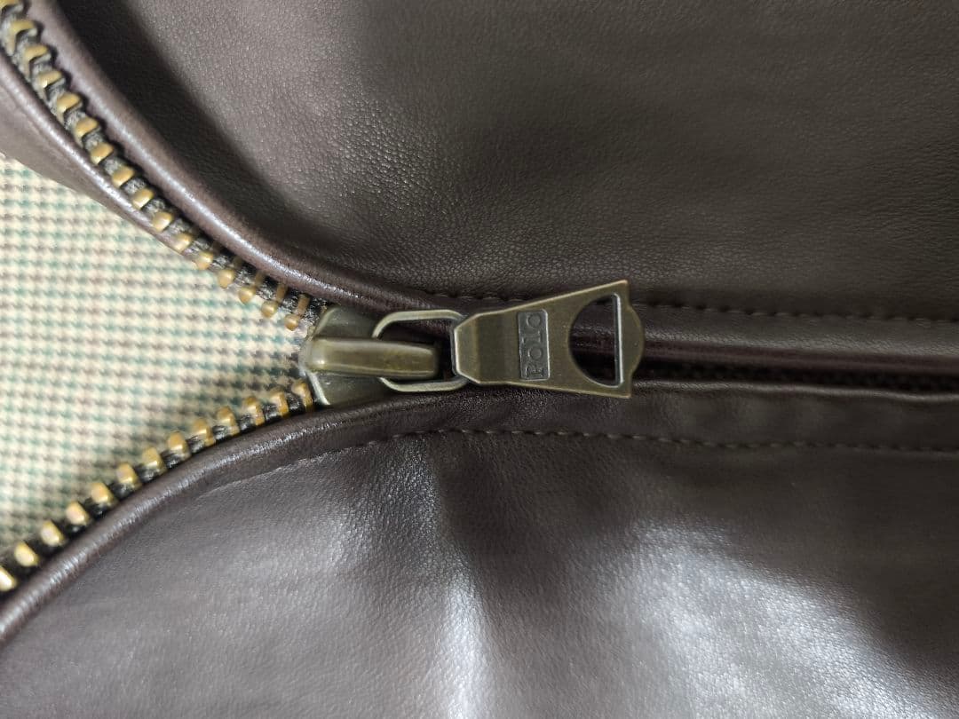 90s ポロラルフローレン スウィングトップ ラムレザー 羊革 M ジャケット