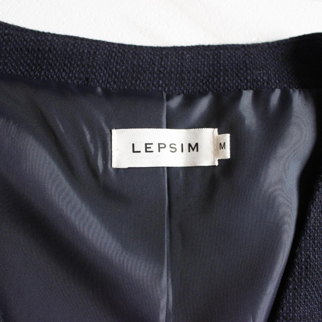 LEPSIM セットアップスーツ M リネン ノーカラージャケット パンツ