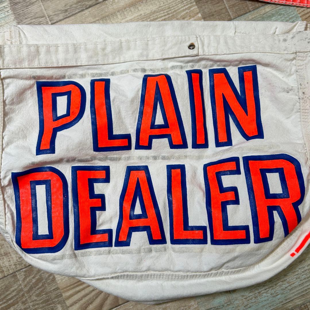 レア PLAIN DEALER ニュースペーパーバッグ オレンジ