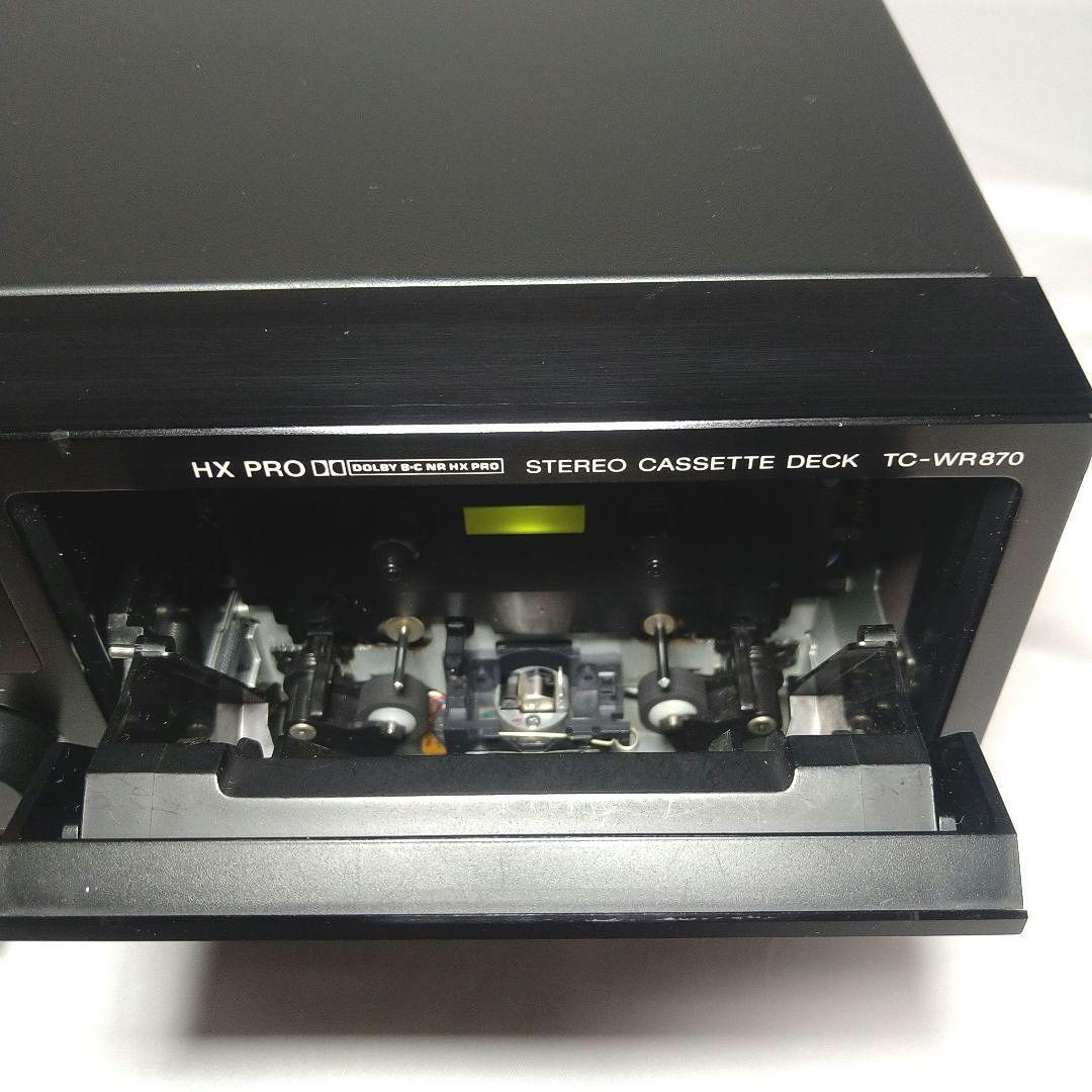 SONY TC-WR870オートリバースWカセットデッキ希少動作品+テープ他付