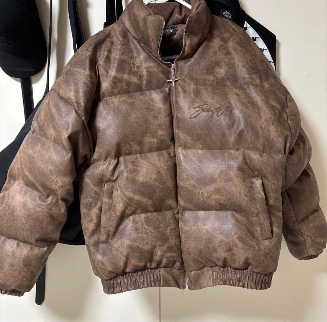 SKATE PARK ブラウンキルティングジャケット ダウンジャケット　ブラウン