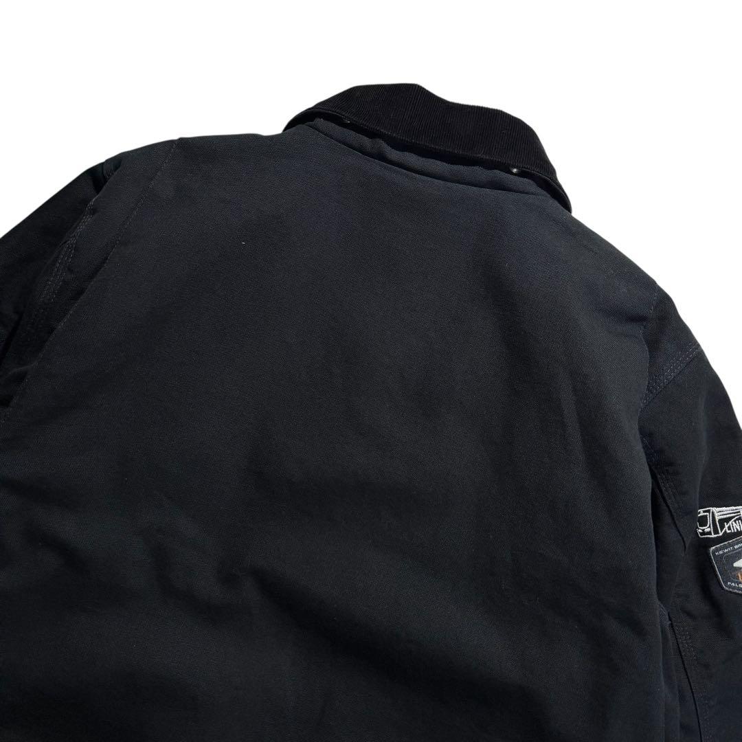 カーハート デトロイトジャケット 黒 OJ3828 企業ロゴ 00s ビンテージ