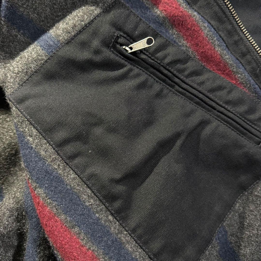 カーハート デトロイトジャケット 黒 OJ3828 企業ロゴ 00s ビンテージ