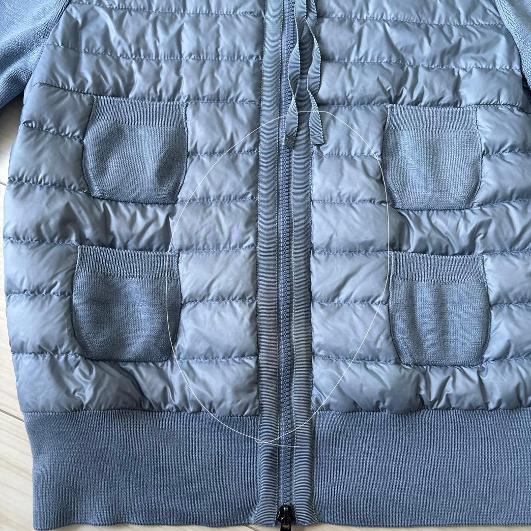 限定色　MONCLER ポケット ニットカーディガン　パステルブルー